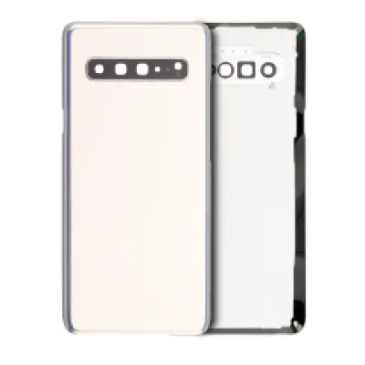 Задня кришка зі скло камери для Samsung Galaxy S10 (Service Pack) (Crown Silver)