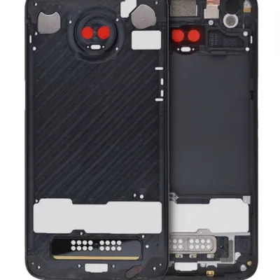 Mid-Frame Housing For Motorola Moto Z3 Play (XT1929 / 2018) (Genuine OEM) (Black)
