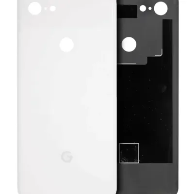 Back cover Glass For Google Pixel 3 (Genuine OEM) (Clearly White)