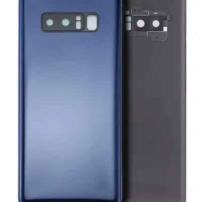 Back Cover Glass Without Camera Lens For Samsung Galaxy Note 8 (No Logo) (Aftermarket Plus) (Deepsea Blue)