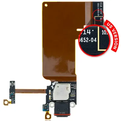 Charging Port With Flex Cable For Google Pixel 4 (US Version) (Genuine OEM)