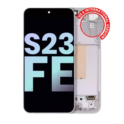 OLED Assembly With Frame For Samsung Galaxy S23 FE 5G (US & International Version) (Service Pack) (Mint / Cream / Purple / Indigo / Tangerine)
