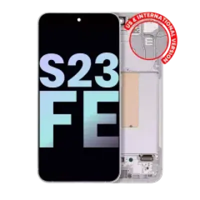 Дисплейний модуль (OLED) з рамкою для Samsung Galaxy S23 FE 5G (US & International Version) (Service Pack) (Mint / Cream / Purple / Indigo / Tangerine)
