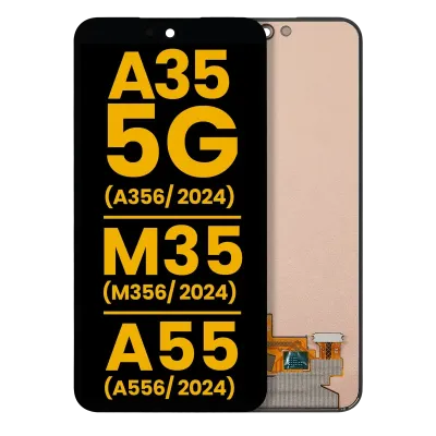 Дисплейний модуль (OLED) без рамки для Samsung Galaxy A35 5G (A356 / 2024) / M35 (M356 / 2024) / A55 (A556 / 2024) (Refurbished) (усі кольори)