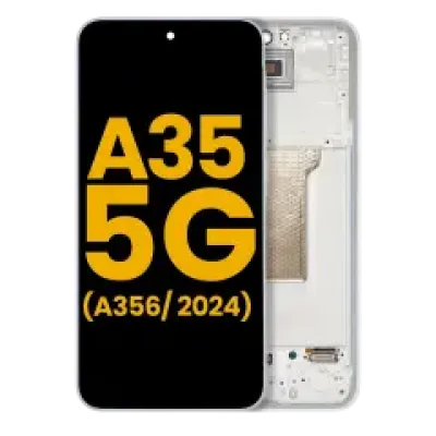 Дисплейний модуль (OLED) з рамкою для Samsung Galaxy A35 5G (A356 / 2024) (Refurbished) (Iceblue)