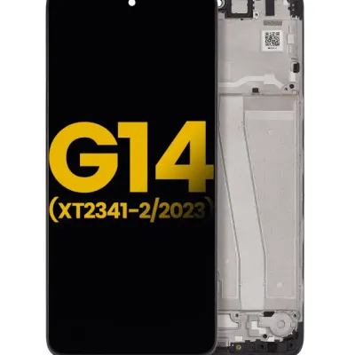 Дисплейний модуль (LCD) з рамкою для Motorola Moto G14 (XT2341 / 2023) (Refurbished) (Всі кольори)