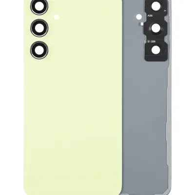 Задня кришка зі склом камери для Samsung Galaxy A55 5G (A556 / 2024) (No Logo) (Aftermarket Plus) (Lemon)
