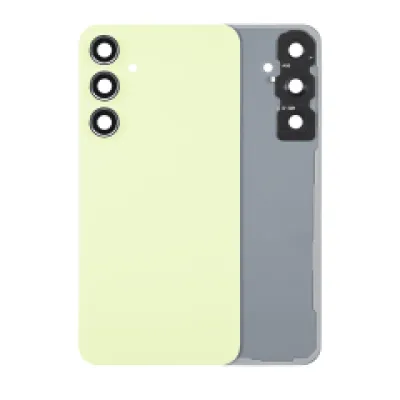 Задня кришка зі склом камери для Samsung Galaxy A55 5G (A556 / 2024) (No Logo) (Aftermarket Plus) (Lemon)