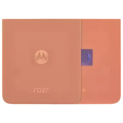 Back Cover Glass For Motorola Razr Plus / Razr 50 Ultra (XT2451 / 2024) / Razr Plus 2025 (XT2557 / 2025) (Genuine OEM) (Peach Fuzz)