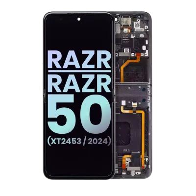 Основний дисплейний модуль (OLED) для Motorola Razr / Razr 50 (XT2453 / 2024) (Genuine OEM) (Koala Grey)