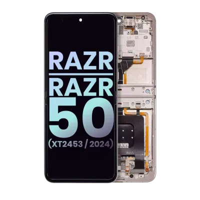 Основний дисплейний модуль (OLED) для Motorola Razr / Razr 50 (XT2453 / 2024) (Genuine OEM) (Beach Sand)