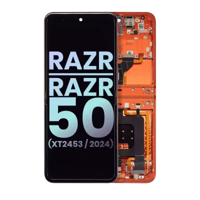 Основний дисплейний модуль (OLED) для Motorola Razr / Razr 50 (XT2453 / 2024) (Genuine OEM) (Spritz Orange)