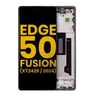 Дисплейний модуль (OLED) із рамкою для Motorola Moto Edge 50 Fusion 5G (XT2429 / 2024) (Refurbished) (Forest Blue)