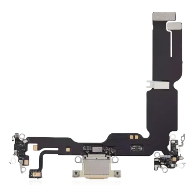 Charging Port Flex Cable For iPhone 15 Plus (Aftermarket Plus) (Yellow)