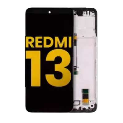 Дисплейний модуль (LCD) з рамкою для Xiaomi Redmi 13 4G / Redmi 13 5G / Note 13R (Refurbished) (усі кольори)