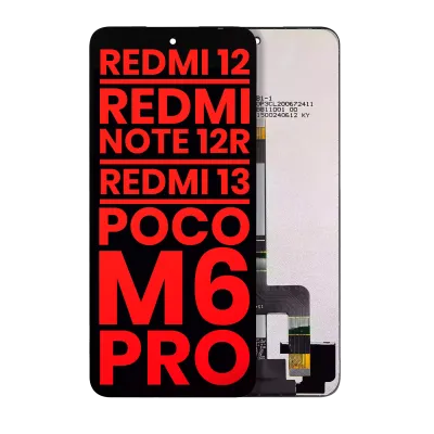 Дисплейний модуль (LCD) без рамки для Xiaomi Redmi 12 4G / Redmi 12 5G / Redmi 13 4G / Redmi 13 5G / Redmi Note 12R / Poco M6 Pro (Aftermarket Plus) (усі кольори)