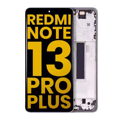 OLED Assembly With Frame For Xiaomi Redmi Note 13 Pro Plus (Refurbished) (Purple)