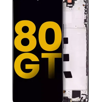 OLED Assembly With Frame For Honor 80 GT (Refurbished) (Black)