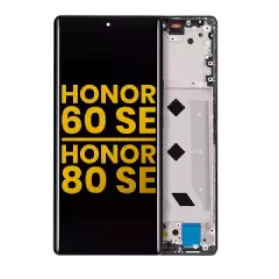 Дисплейний модуль (OLED) з рамкою для Honor 60 SE / 80 SE (Refurbished) (чорний)