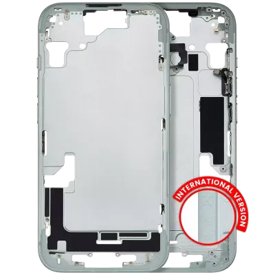 Mid-Frame Housing W/ Small Parts For iPhone 15 (EU / Global Version) (Used OEM Pull: Grade A) (Green)
