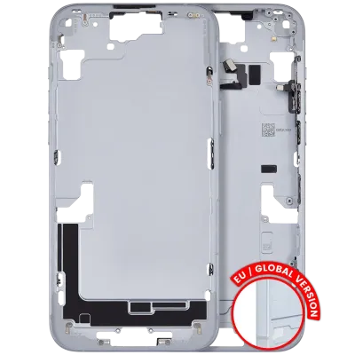 Mid-Frame Housing W/ Small Parts For iPhone 15 Plus (EU / Global Version) (Used OEM Pull: Grade A) (Blue)