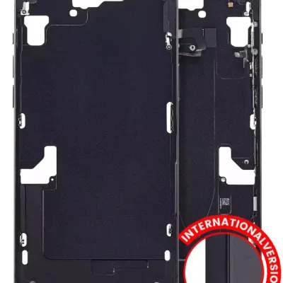 Mid-Frame Housing W/ Small Parts For iPhone 15 Plus (EU / Global Version) (Aftermarket Plus) (Black)