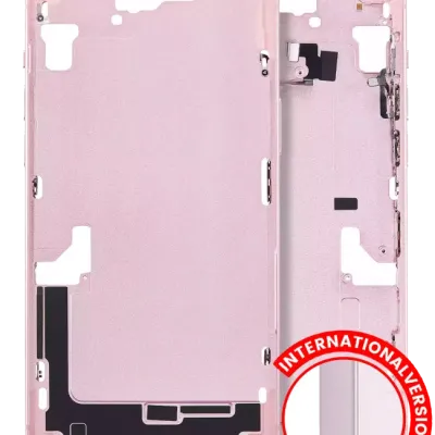 Середня рамка з дрібними деталями для iPhone 15 Plus (EU / Global Version) (Aftermarket Plus) (рожевий)