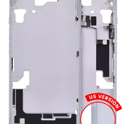 Середня рамка з дрібними деталями для iPhone 15 (US Version) (Aftermarket Plus) (синій)