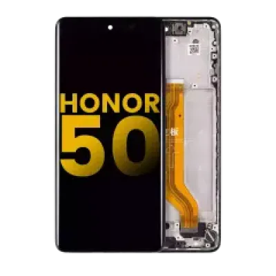 Дисплейний модуль (OLED) з рамкою для Honor 50 (Refurbished) (Midnight Black)
