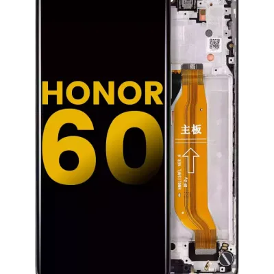 OLED Assembly With Frame For Honor 60 (Refurbished) (Black)