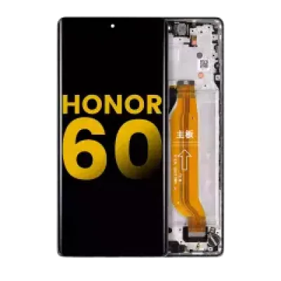 Дисплейний модуль (OLED) з рамкою для Honor 60 (Refurbished) (чорний)