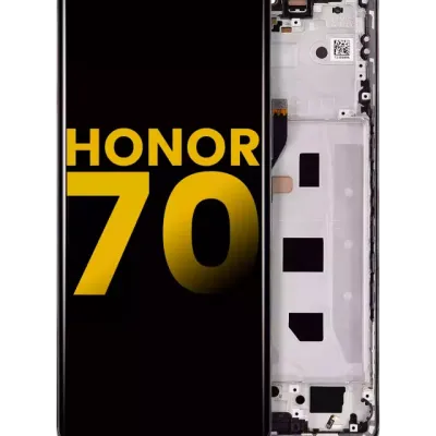 Дисплейний модуль (OLED) з рамкою для Honor 70 (Refurbished) (Midnight Black)