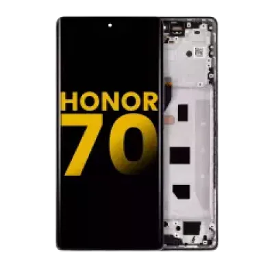 Дисплейний модуль (OLED) з рамкою для Honor 70 (Refurbished) (Midnight Black)