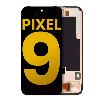 Дисплейний модуль (OLED) з рамкою (з датчиком відбитків) для Google Pixel 9 (Refurbished) (всі кольори)