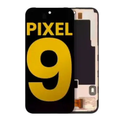 Дисплейний модуль (OLED) з рамкою (з датчиком відбитків) для Google Pixel 9 (Refurbished) (всі кольори)