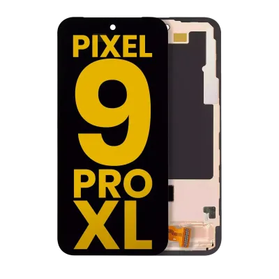 Дисплейний модуль (OLED) з рамкою (з датчиком відбитків) для Google Pixel 9 Pro XL (Refurbished) (всі кольори)