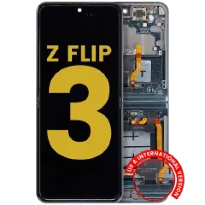 Дисплейний модуль (OLED) для Samsung Galaxy Z Flip 3 5G (US & International) (Refurbished) (Phantom Green)