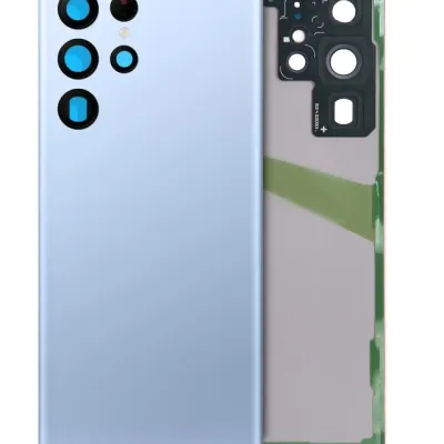 Задня кришка зі склом камери для Samsung Galaxy S22 Ultra (Service Pack) (Sky Blue)