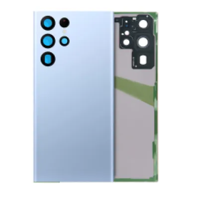 Задня кришка зі склом камери для Samsung Galaxy S22 Ultra (Service Pack) (Sky Blue)
