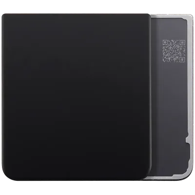 Нижня задня кришка для Samsung Galaxy Z Flip 3 5G (Aftermarket Plus) (Phantom Black)