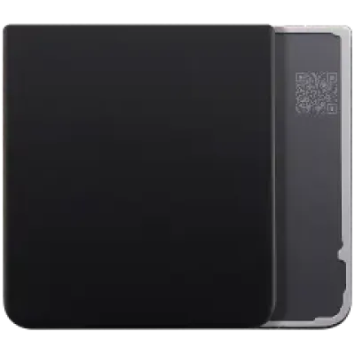 Нижня задня кришка для Samsung Galaxy Z Flip 3 5G (Aftermarket Plus) (Phantom Black)
