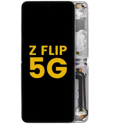Inner OLED Assembly With Frame For Samsung Galaxy Z Flip 5G (US & International Version) (Refurbished) (Mirror Purple)