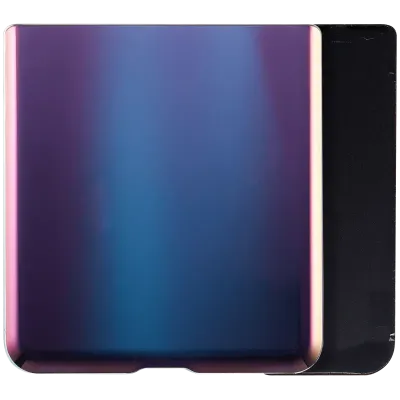 Bottom Back Cover Glass With Camera Lens For Samsung Galaxy Z Flip 4G (F700) / Z Flip 5G (F707) (Aftermarket Plus) (Mirror Purple)