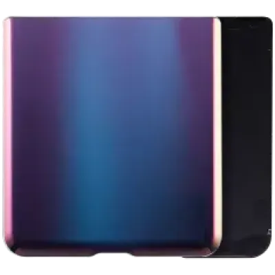 Нижня задня кришка зі склом камери для Samsung Galaxy Z Flip 4G (F700) / Z Flip 5G (F707) (Aftermarket Plus) (Mirror Purple)