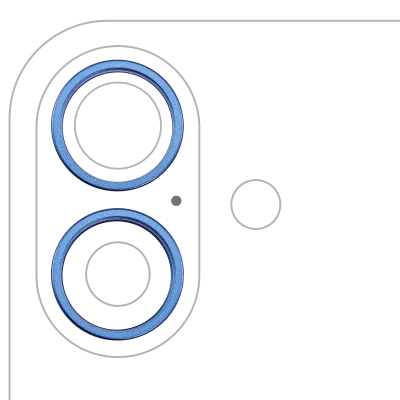 Рамка основної камери для iPhone 16 / 16 Plus (Ultramarine) (2 шт)