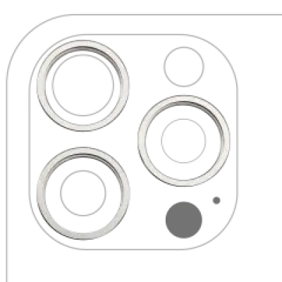 Рамка основної камери для iPhone 16 Pro / 16 Pro Max (Natural Titanium) (3 шт)