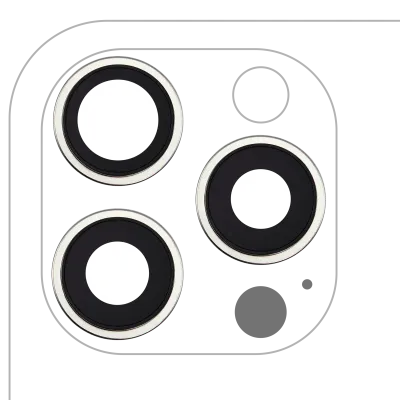 Back Camera Lens With Bracket & Bezel For iPhone 16 Pro / 16 Pro Max (3 Piece Set) (Premium) (Natural Titanium)