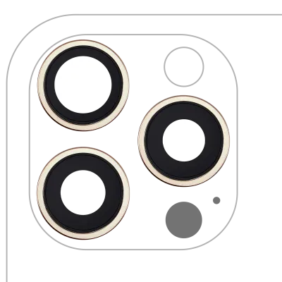 Скло камери з кріпленням і рамкою для iPhone 16 Pro / 16 Pro Max (3 шт) (Premium) (Desert Titanium)