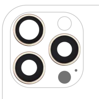 Скло камери з кріпленням і рамкою для iPhone 16 Pro / 16 Pro Max (3 шт) (Premium) (Desert Titanium)