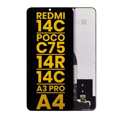 Дисплейний модуль LCD без рамки для Xiaomi Redmi 14C 4G / 14C 5G / 14R / Redmi A4 / Redmi A3 Pro / Poco C75 (Refurbished) (всі кольори)